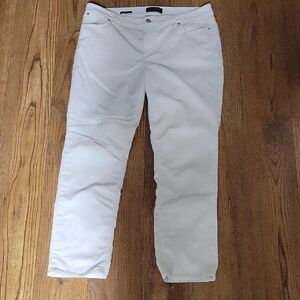 Talbots Cream White Straight-Leg Pants